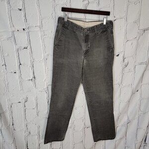 Life MADE SIMPLE Mens Business Casual Flat Front Grey Chino Pants Everyday 34x34